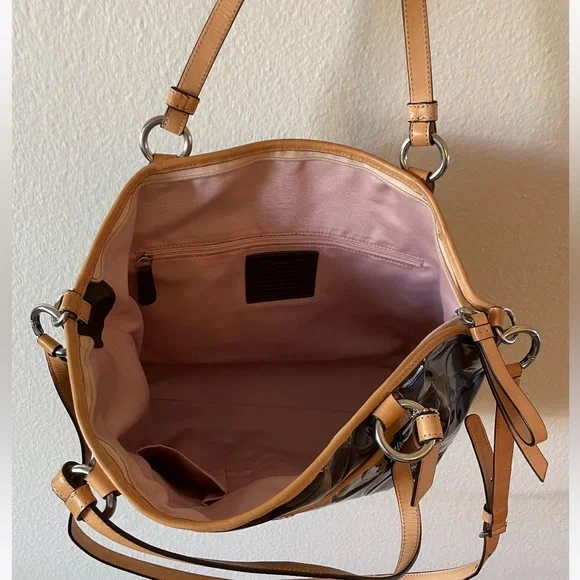 COACH VINTAGE Peyton Embossed‎ Leather Bag - Picture 8 of 9